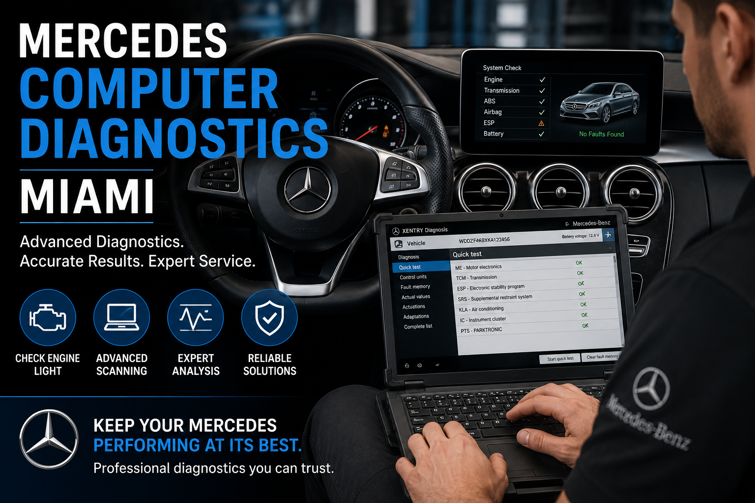 Mercedes Computer Diagnostics Miami