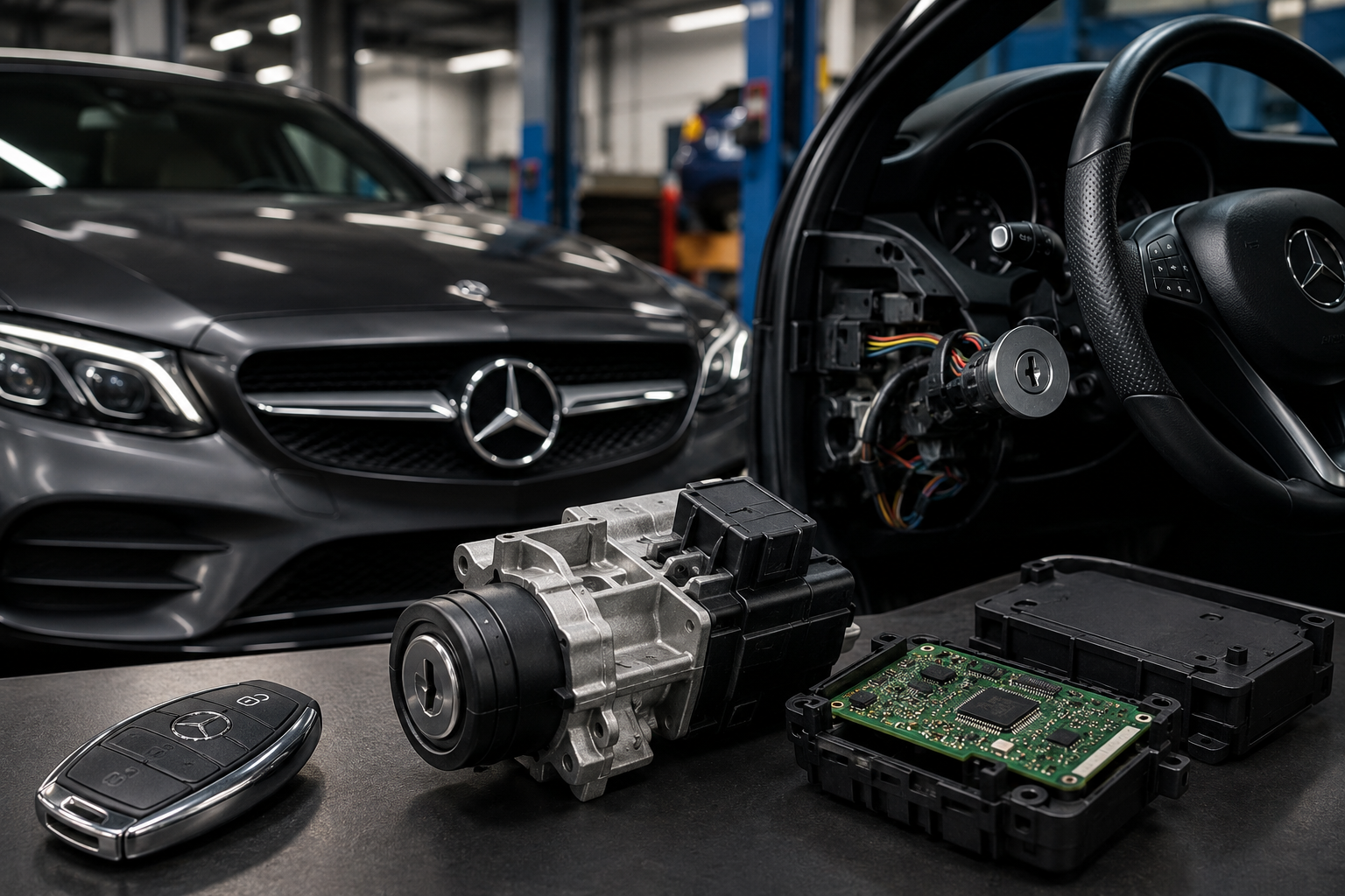 Mercedes electronic ignition switch repair