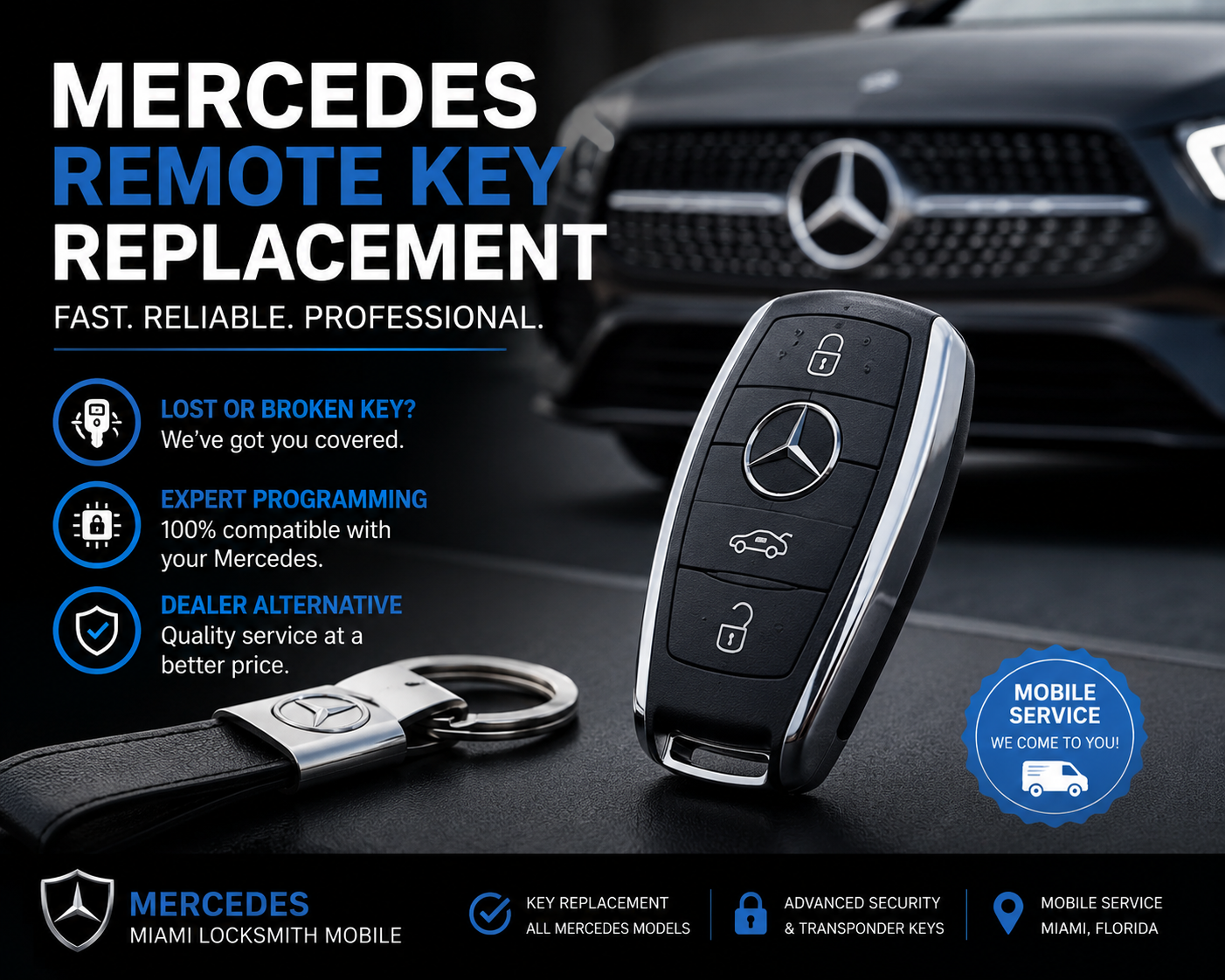 mercedes remote key replacement